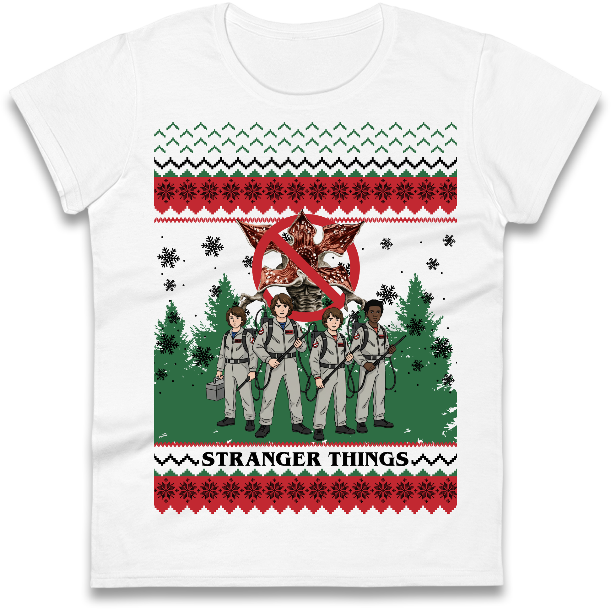 Stranger Things Demogorgon Christmas Ladies Shirt
