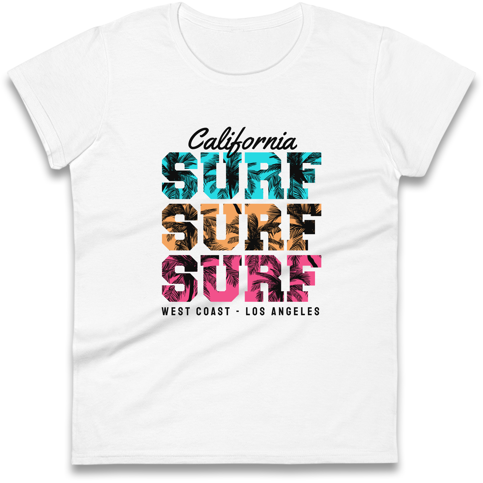 California Surf Surf Surf Ladies Shirt