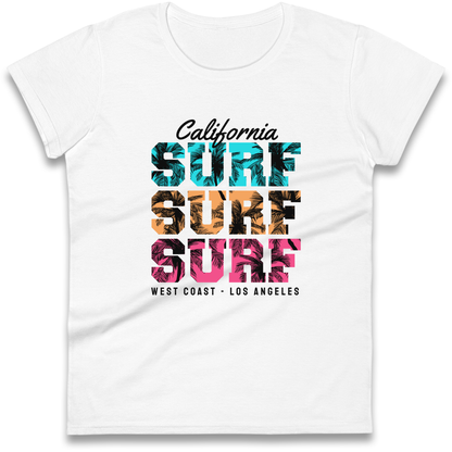 California Surf Surf Surf Ladies Shirt
