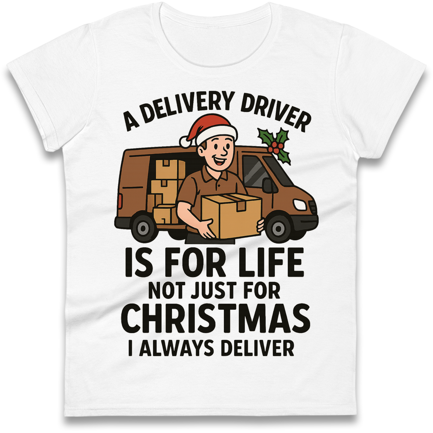 Delivery Driver Christmas Ladies Shirt