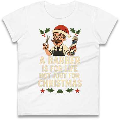 Barber Christmas Ladies Shirt