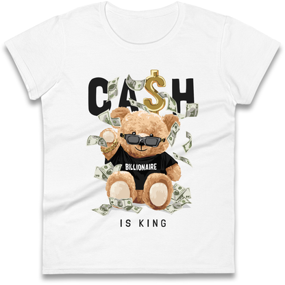 Teddy Bear Billionaire Streetwear Ladies Shirt