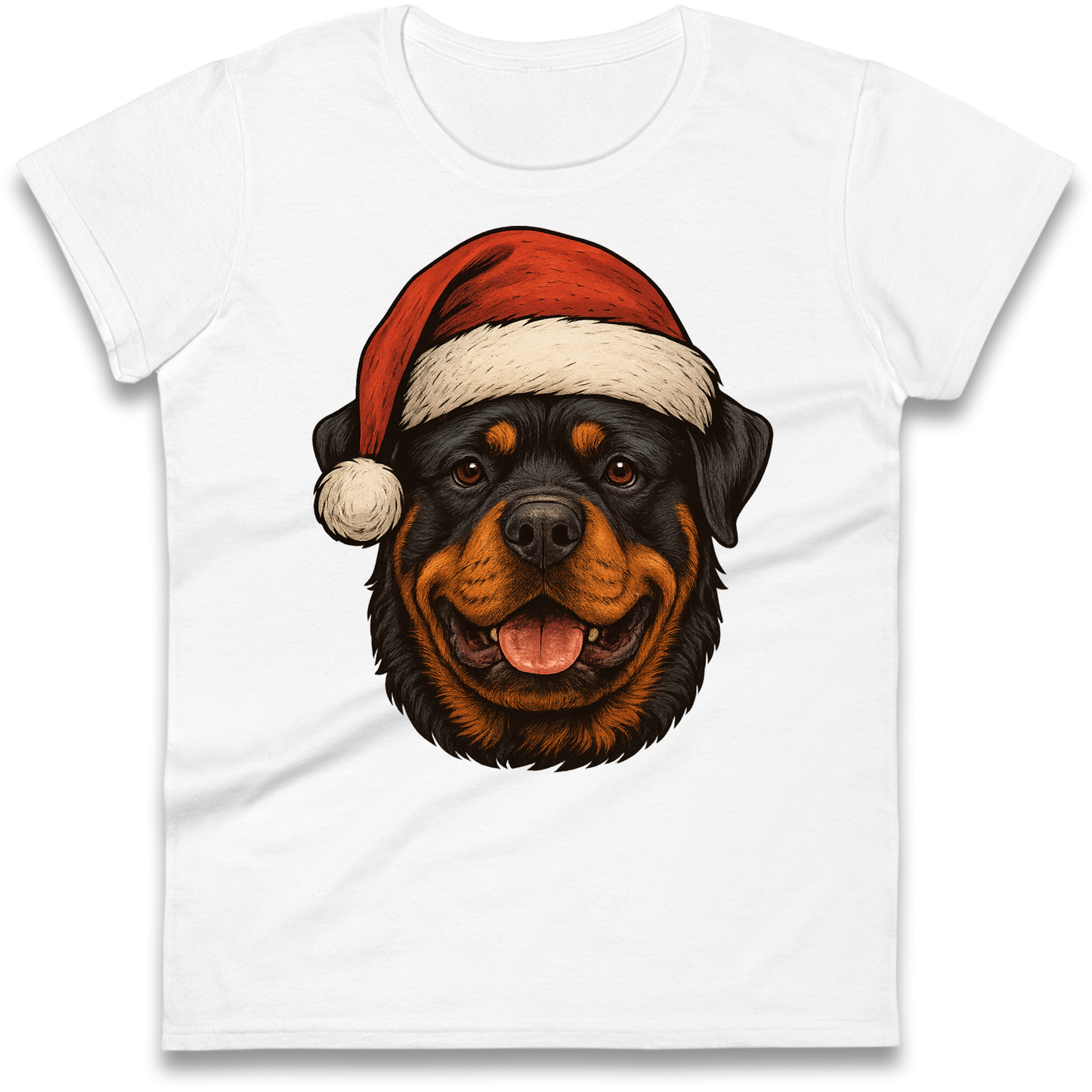 Rottweiler Christmas Ladies Shirt