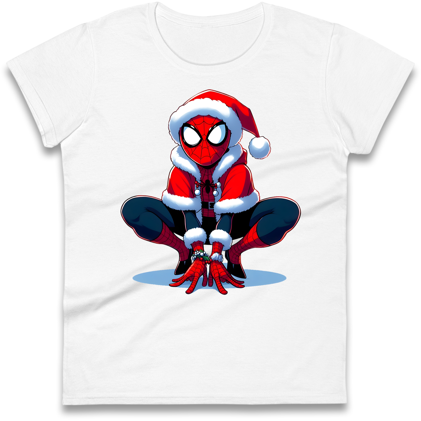 Spiderman Santa Ladies Shirt