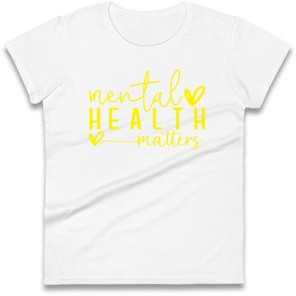 Yellow Mental Health Ladies Shirt