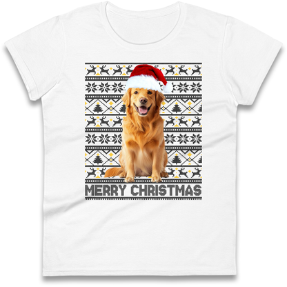 Merry Christmas Dog Ladies Shirt
