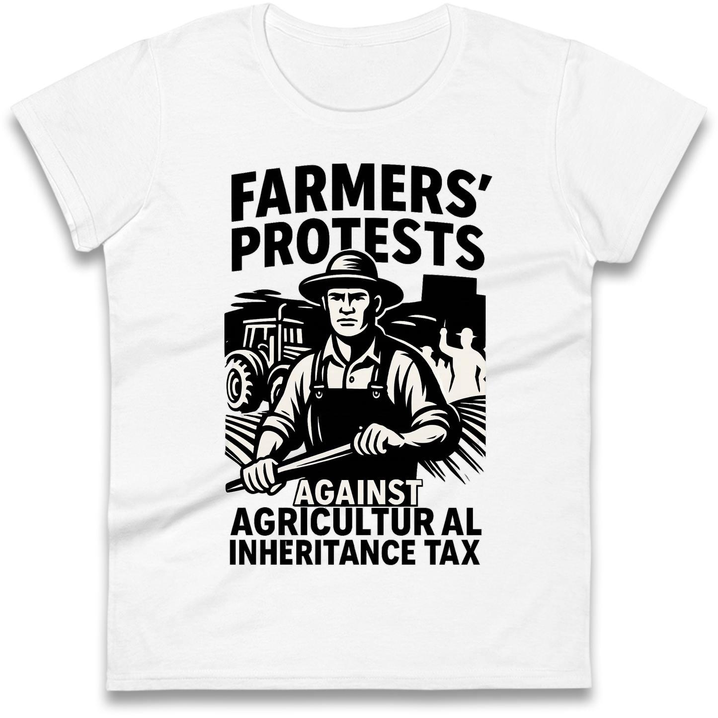 Farmers’ Protests Against Agricultural Inheritance Tax Ladies Shirt