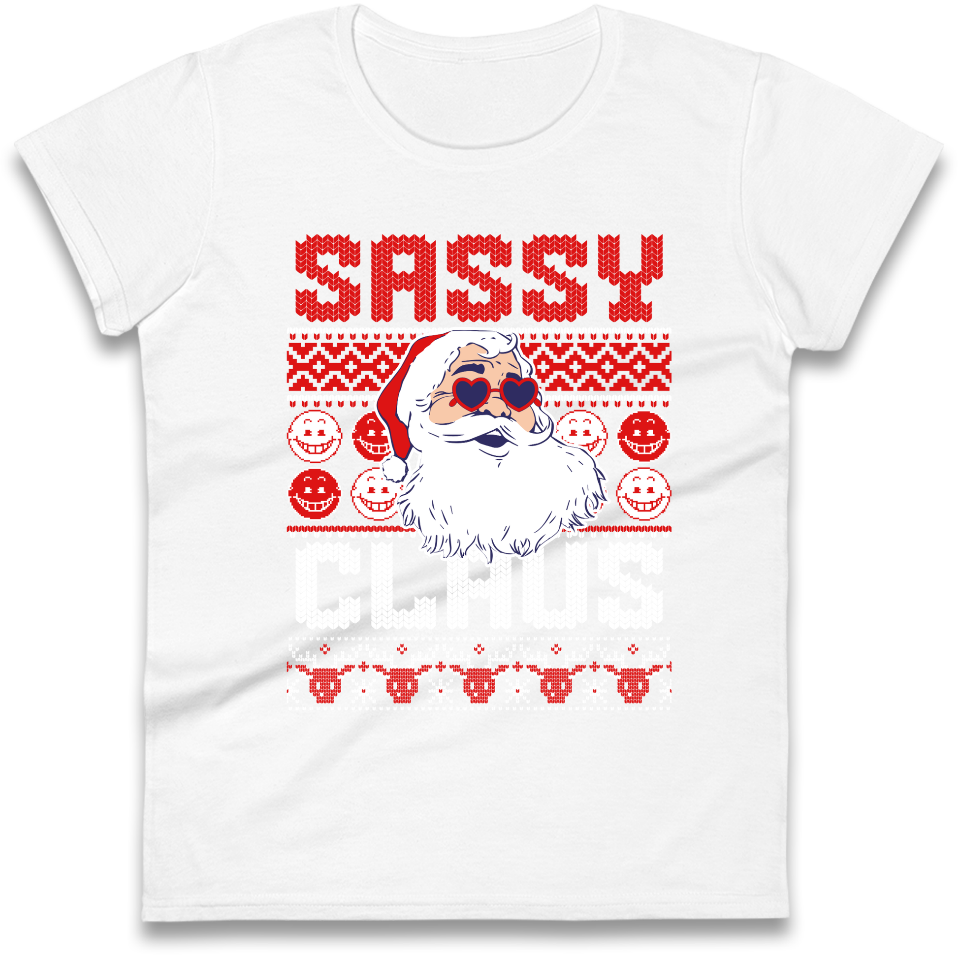 Sassy Claus Santa Christmas Ladies Shirt