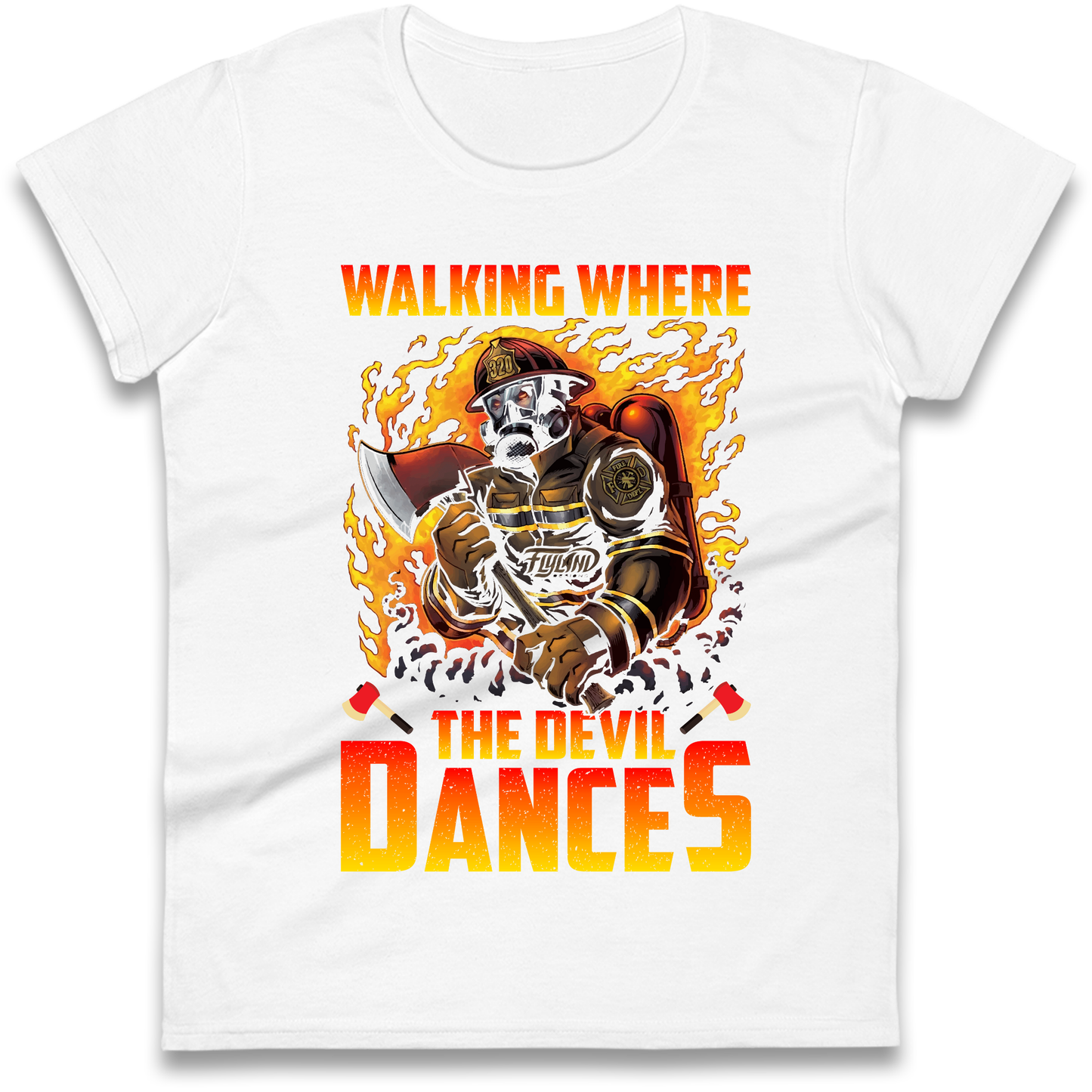 Walking Where The Devil Dances Ladies Shirt