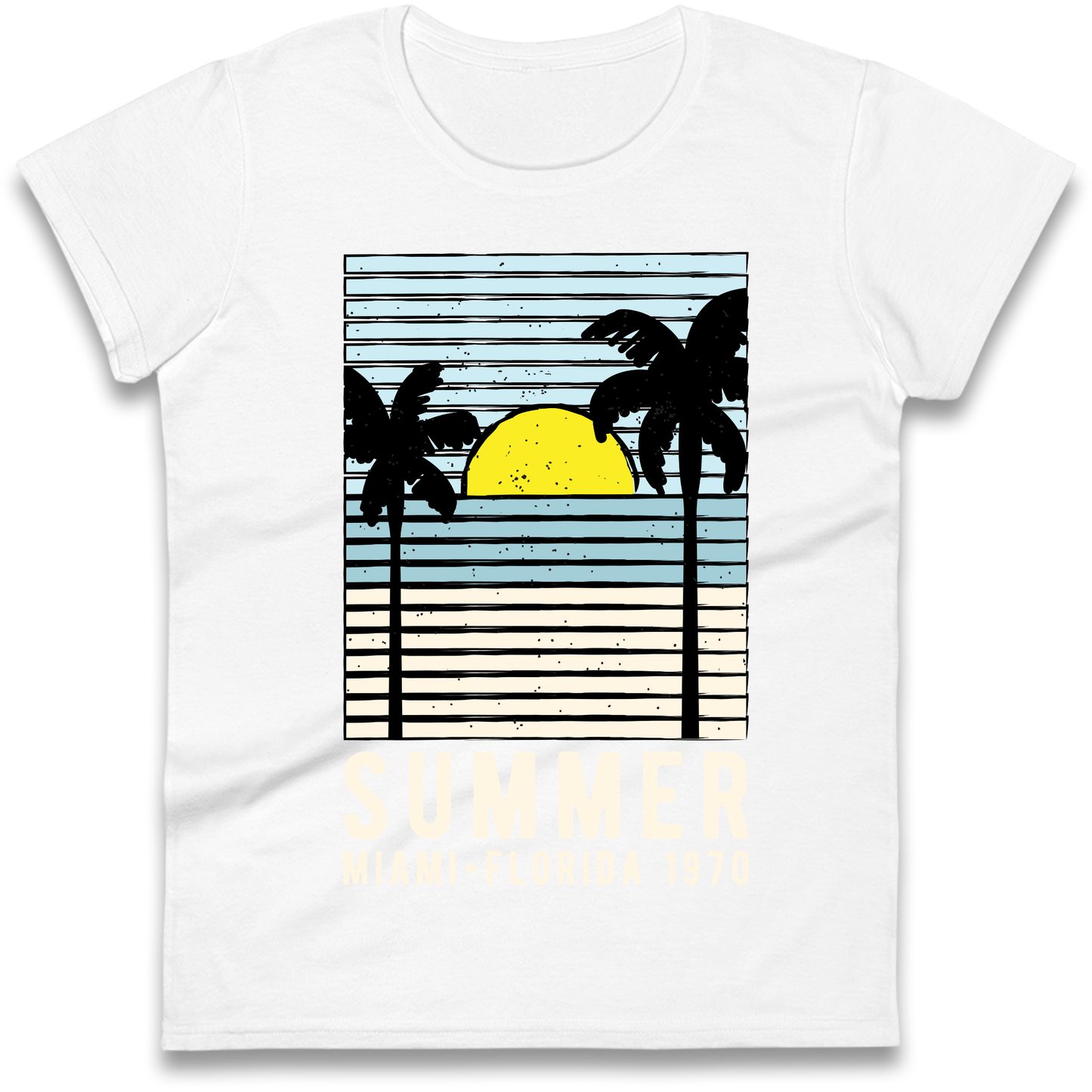 Summer Miami Florida 1970 Ladies Shirt