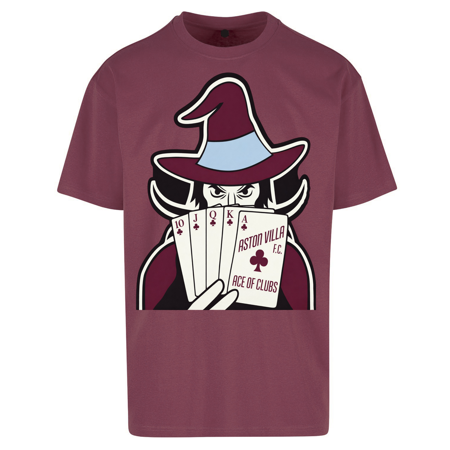 Aston Villa Ace of Clubs Banner Oversized T-Shirt