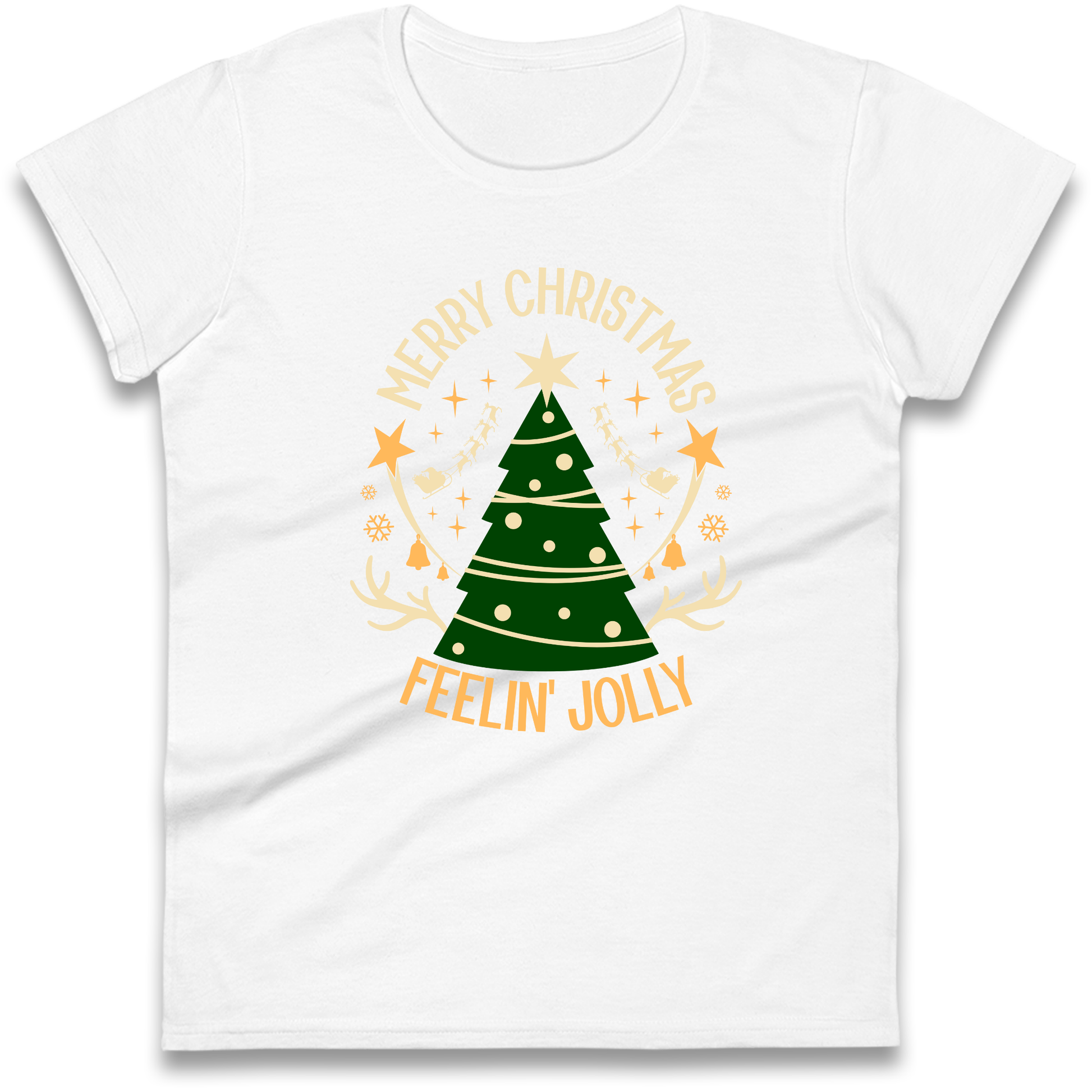 Merry Christmas Feeling Jolly Christmas Ladies Shirt