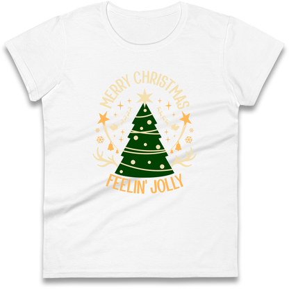 Merry Christmas Feeling Jolly Christmas Ladies Shirt