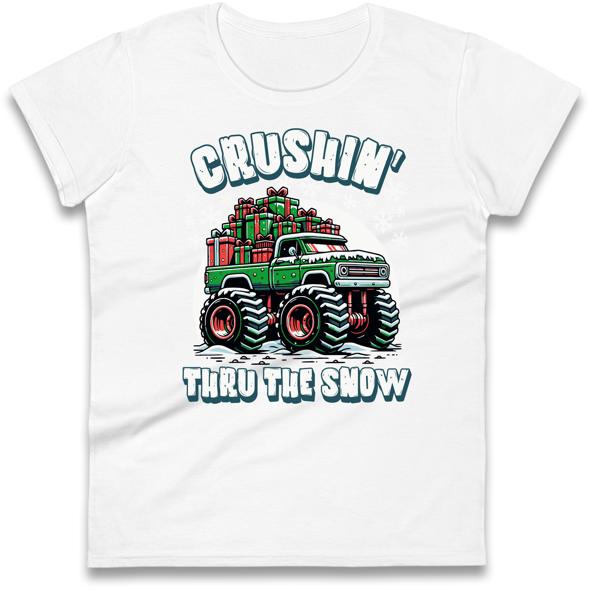 Crushin Thru The Snow Ladies Shirt