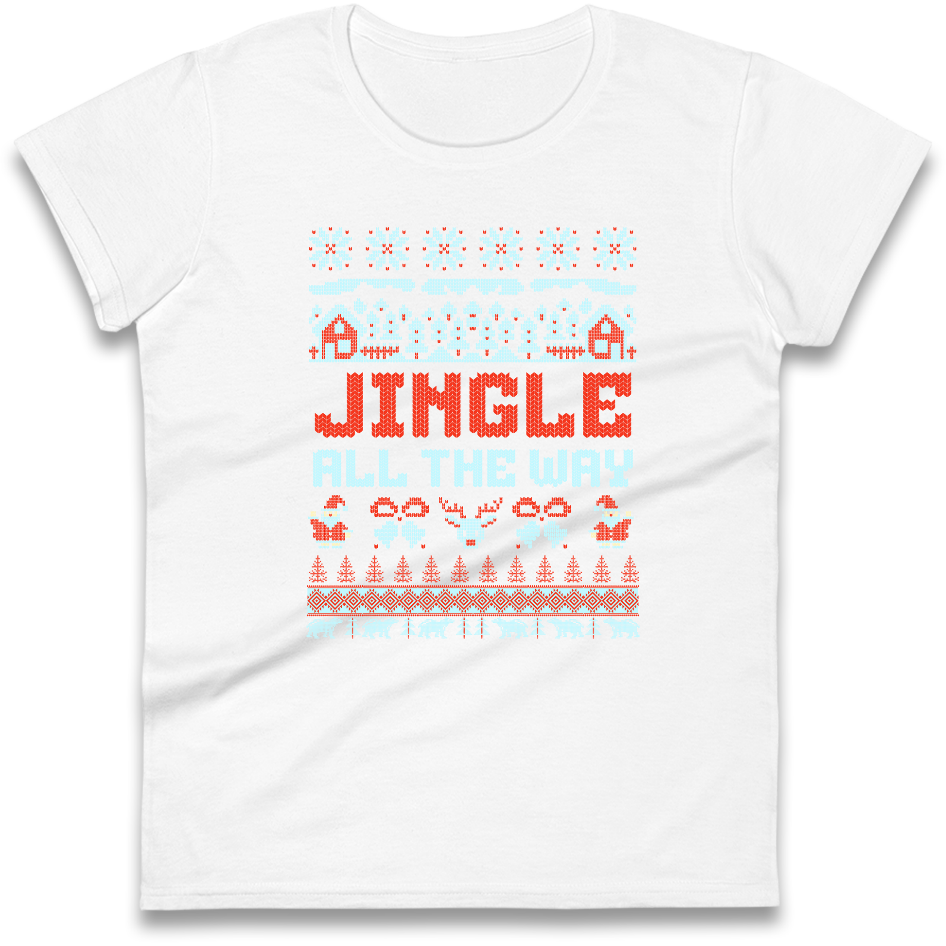 Jingle All The Way Christmas Ladies Shirt