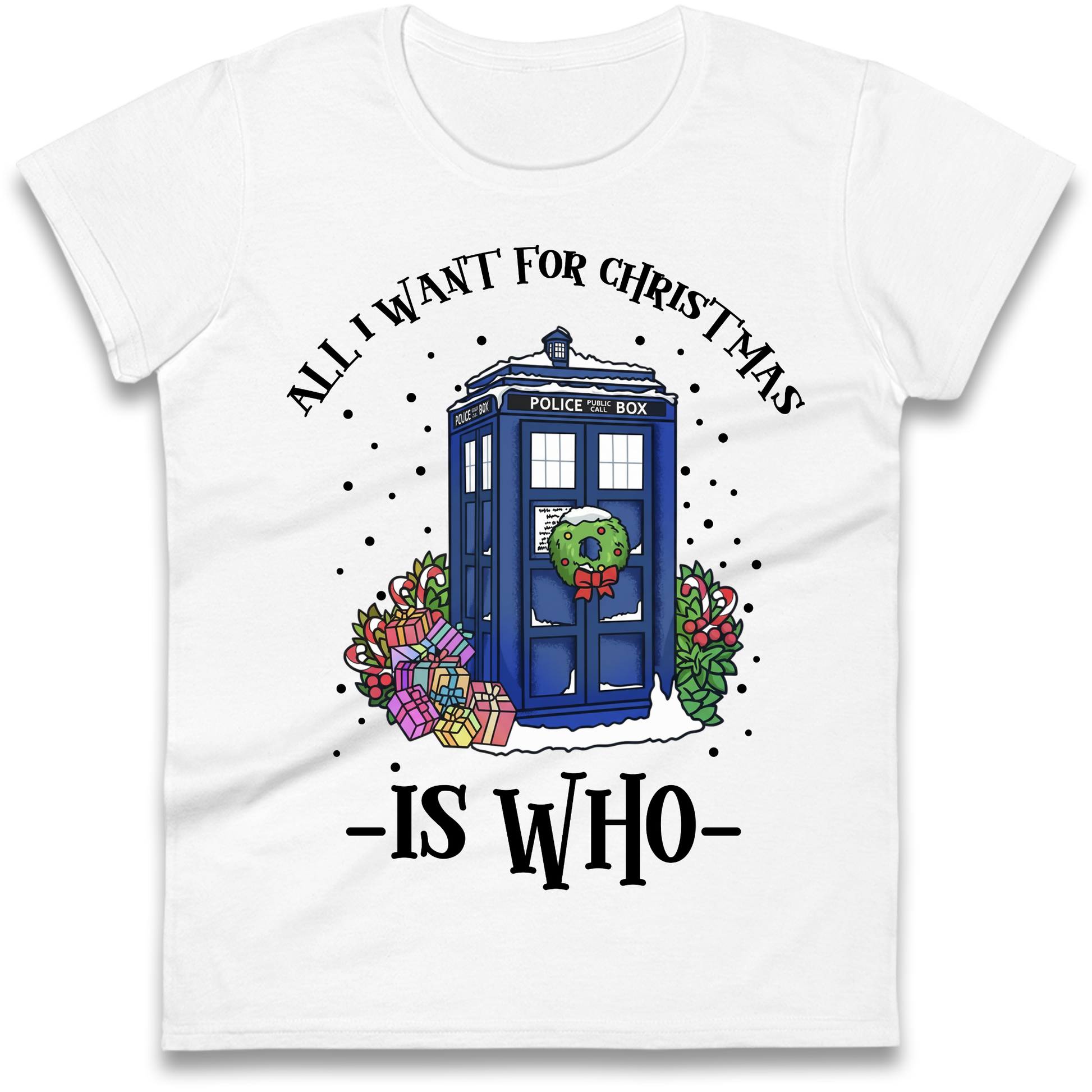 Dr Who Christmas Ladies Shirt