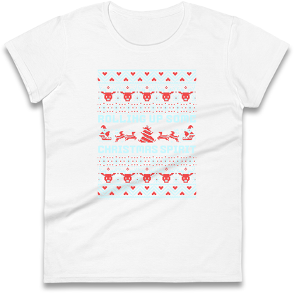 Rolling up Some Christmas Spirit Ladies Shirt