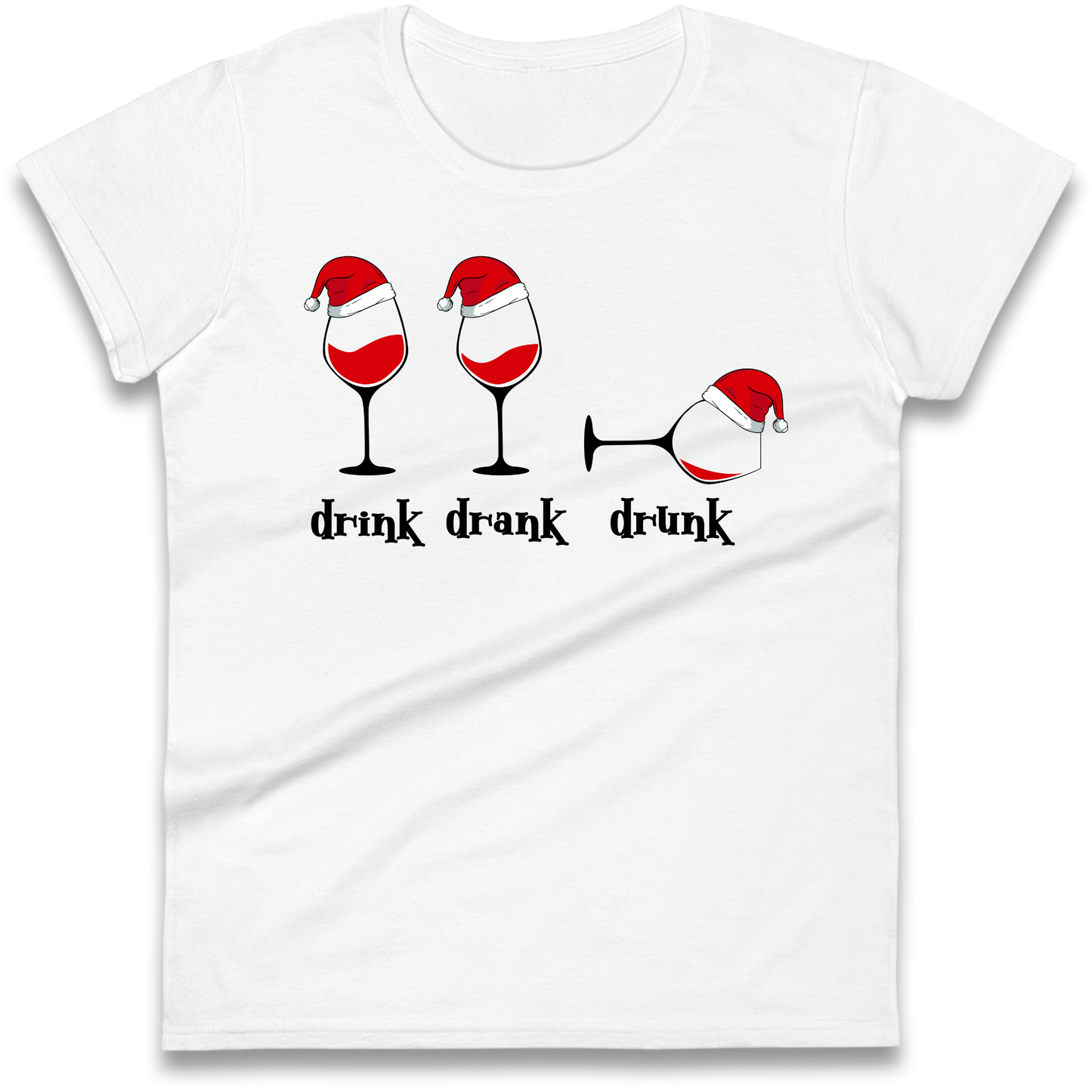 Drink Drank Drunk Ladies Shirt