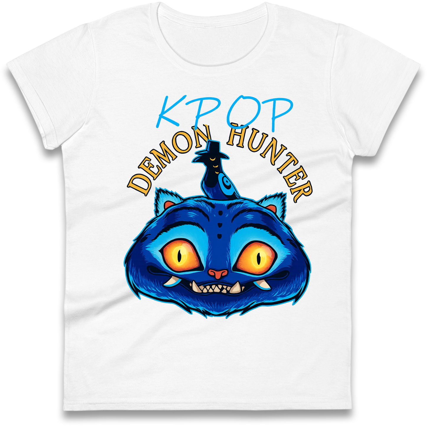 Kpop Demon Hunter Derpy Tiger Ladies Shirt