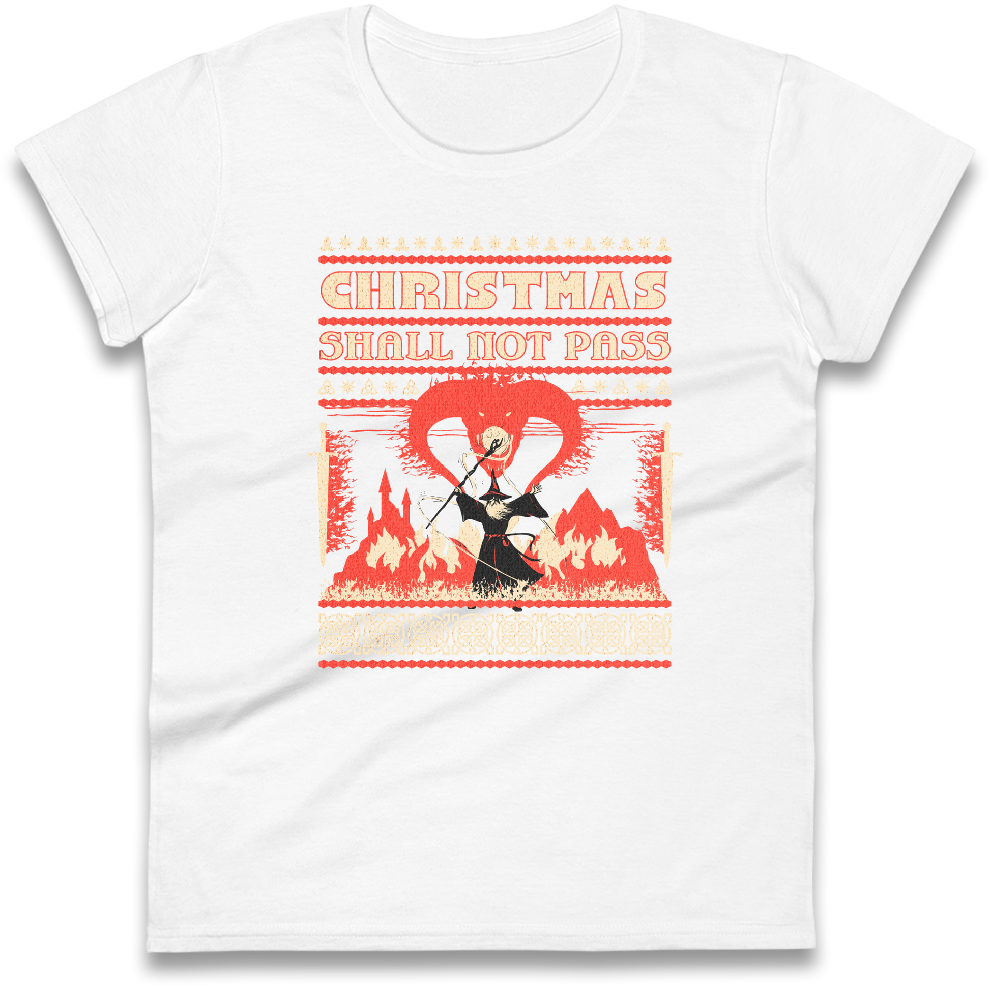 Christmas Shall Not Pass Ladies Shirt