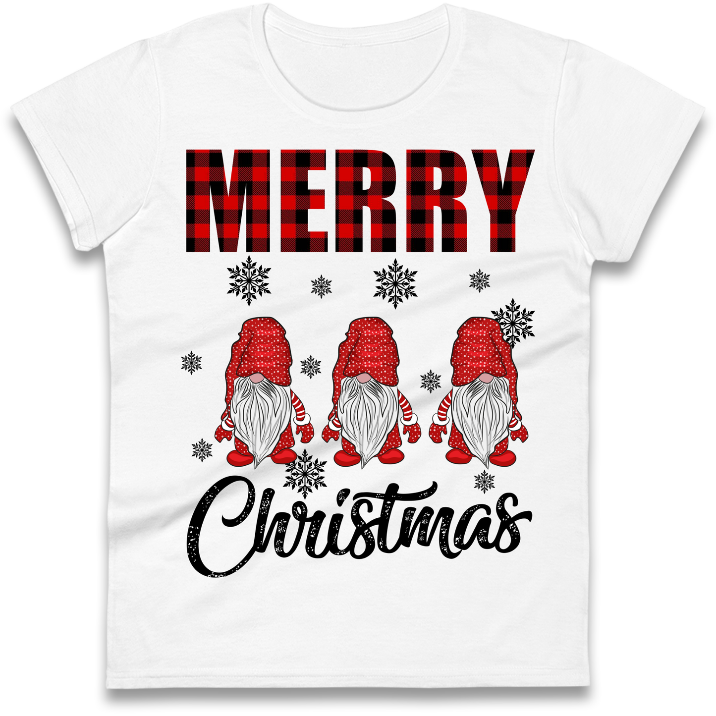 Merry Knomes Christmas Ladies Shirt