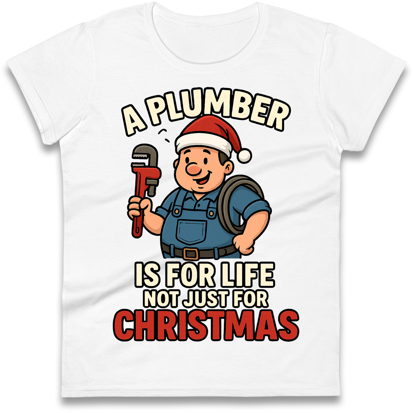 Plumber Christmas Ladies Shirt