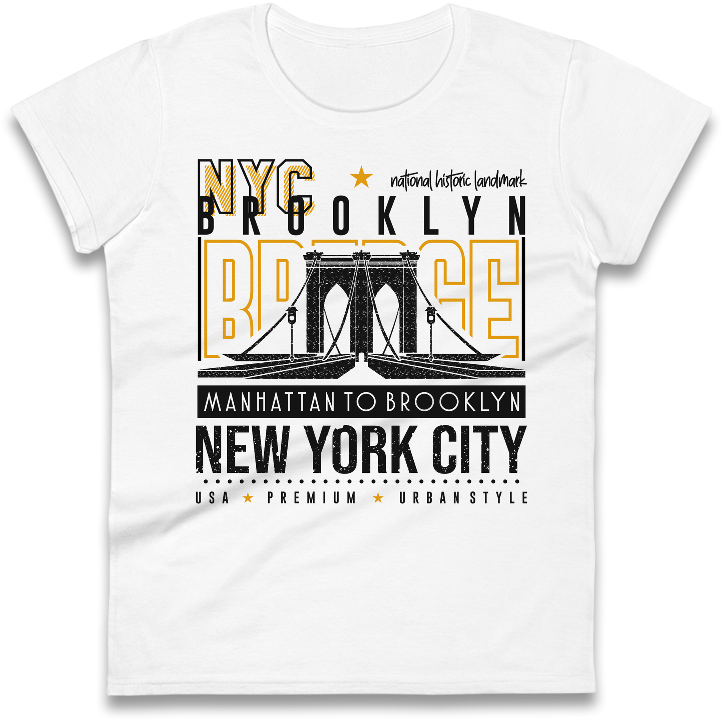 NYC Brooklyn Bridge Ladies Shirt