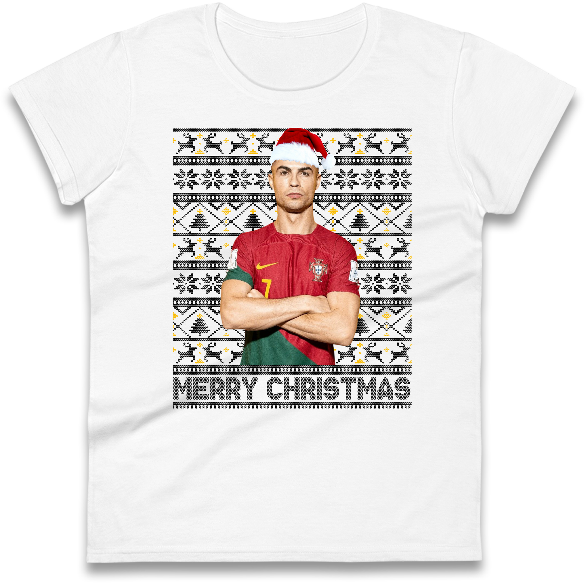 Merry Christmas Ronaldo Ladies Shirt