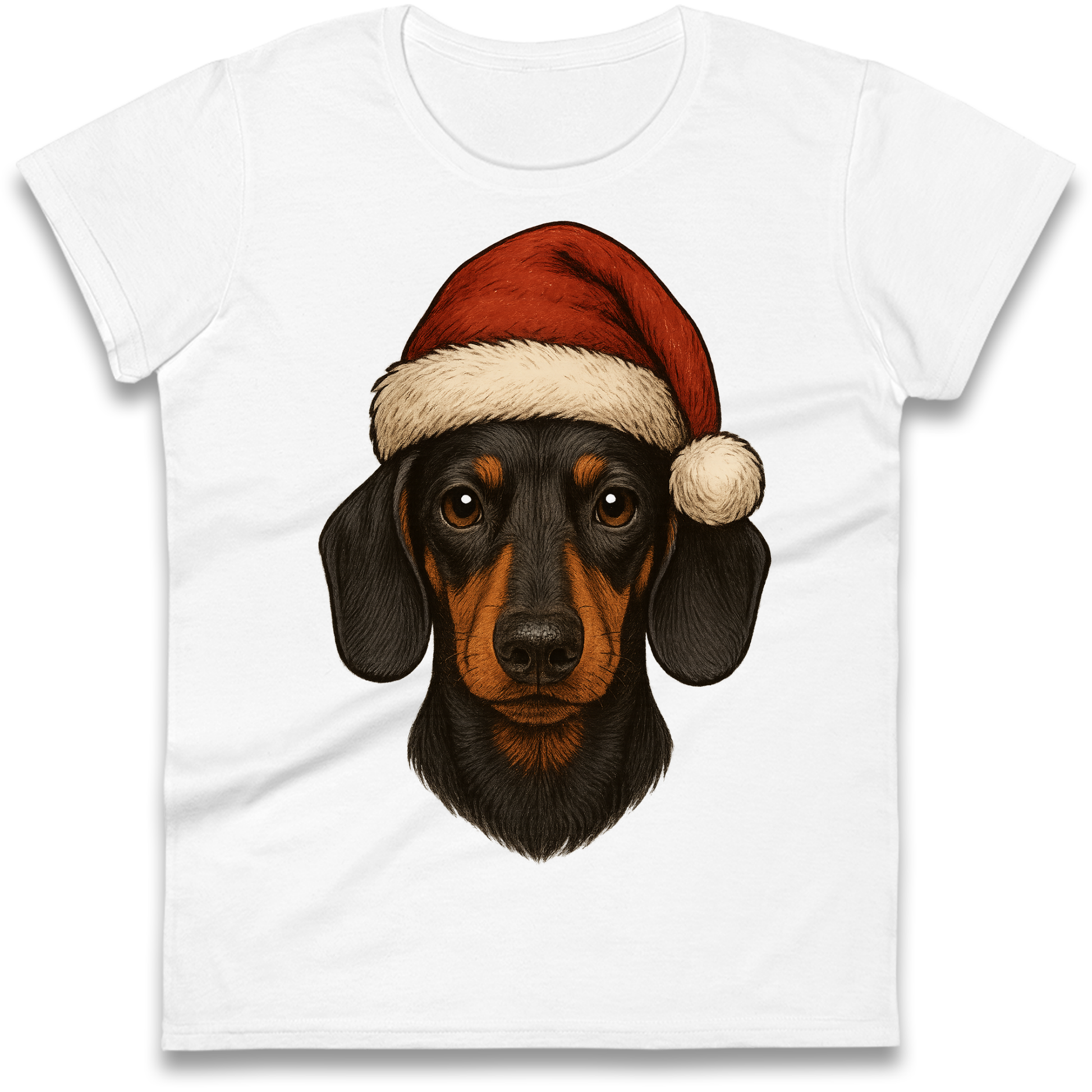 Sausage Dog Christmas Ladies Shirt