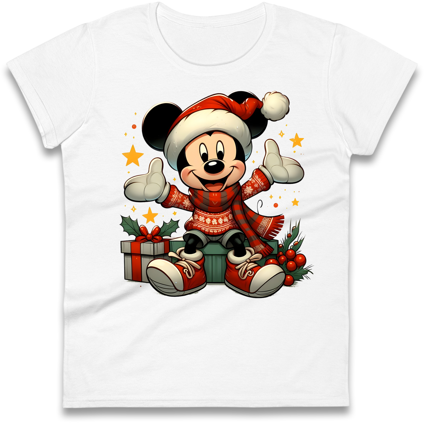 Micky Mouse Christmas Ladies Shirt