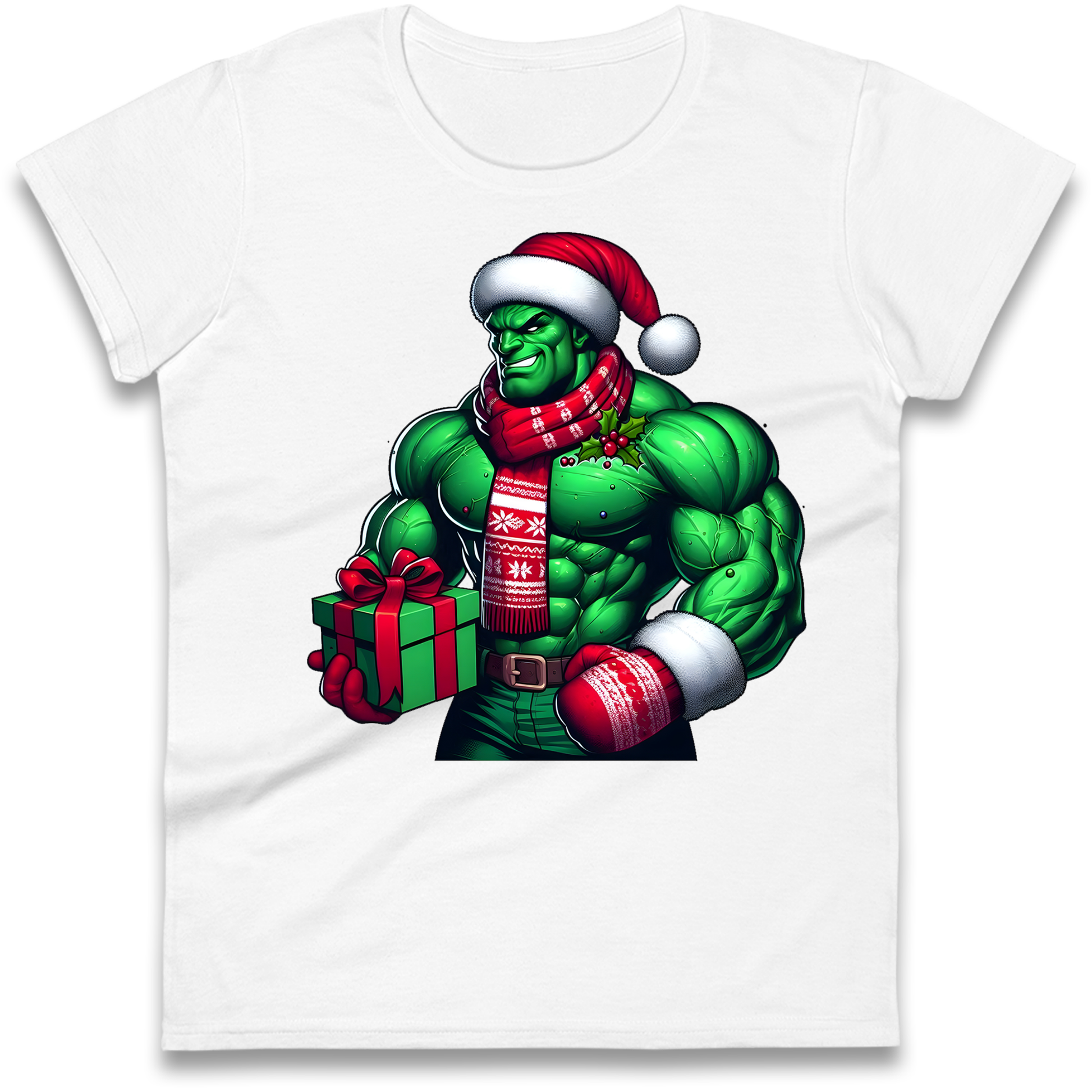 The Hulk Santa Ladies Shirt