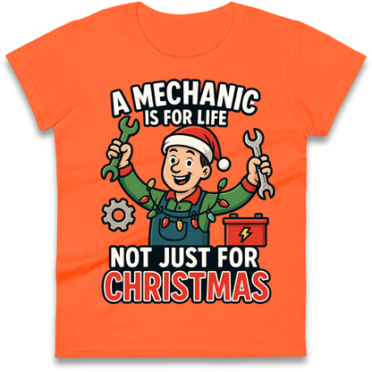 Mechanic Christmas Ladies Shirt