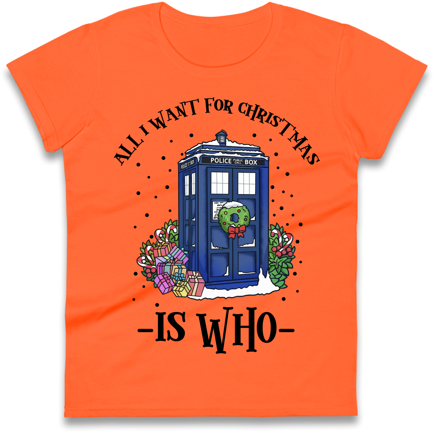 Dr Who Christmas Ladies Shirt