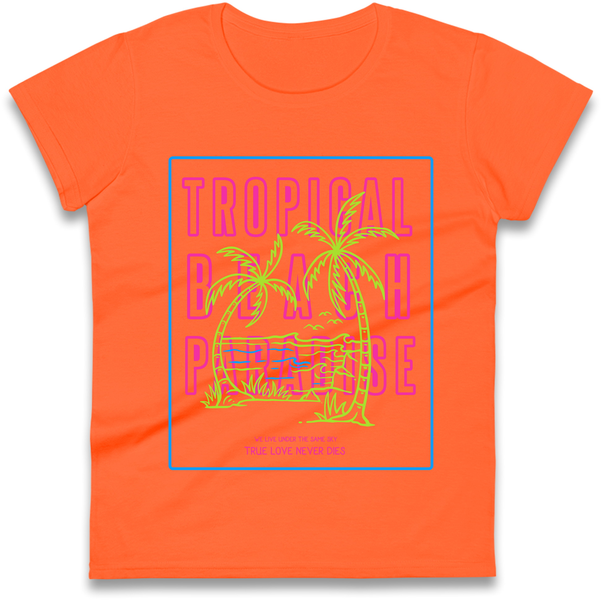 Tropical Beach Paradise Ladies Shirt