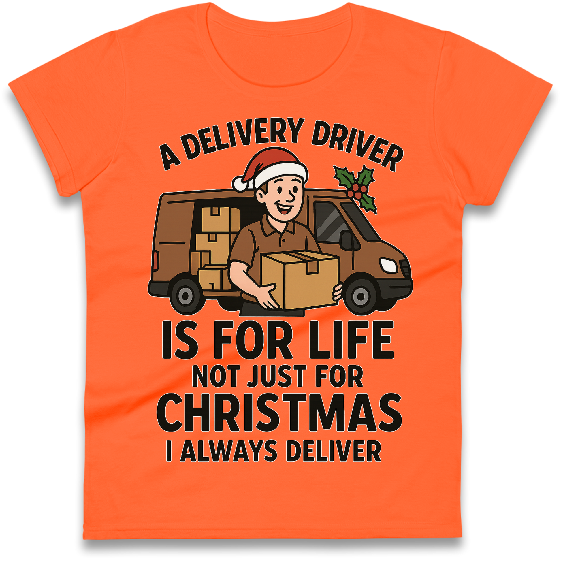Delivery Driver Christmas Ladies Shirt