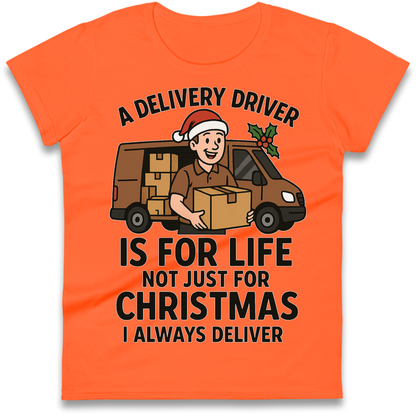 Delivery Driver Christmas Ladies Shirt
