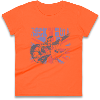 Rock N Roll Union Jack Ladies Shirt