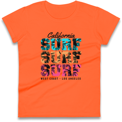 California Surf Surf Surf Ladies Shirt