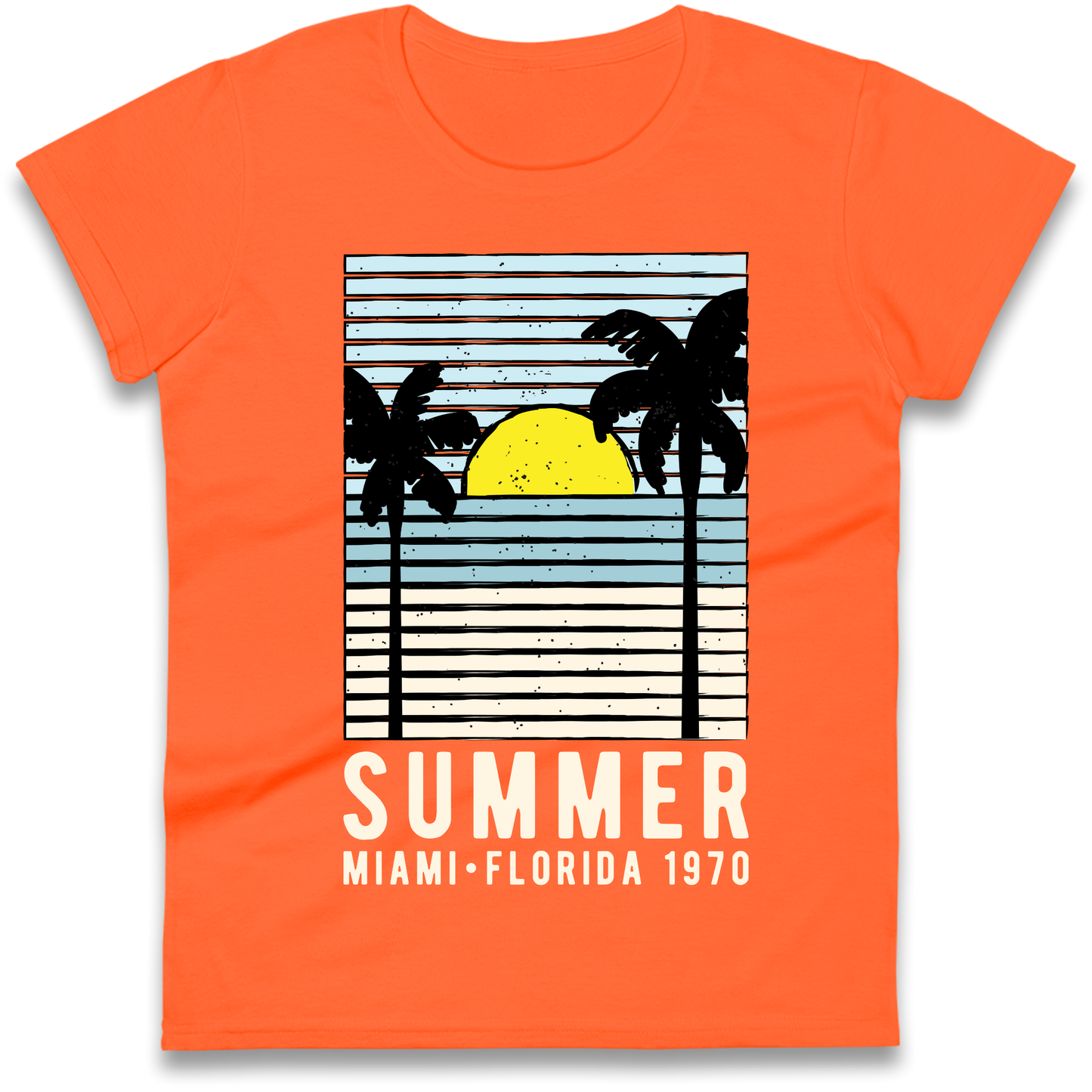 Summer Miami Florida 1970 Ladies Shirt