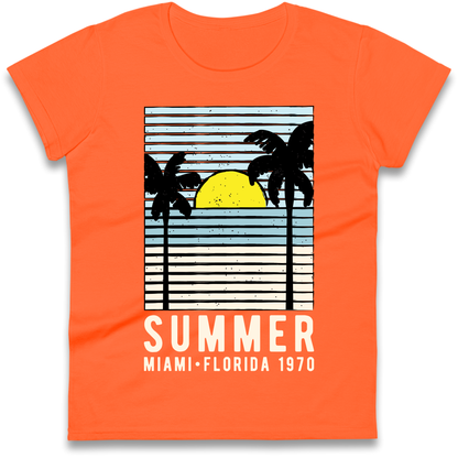 Summer Miami Florida 1970 Ladies Shirt