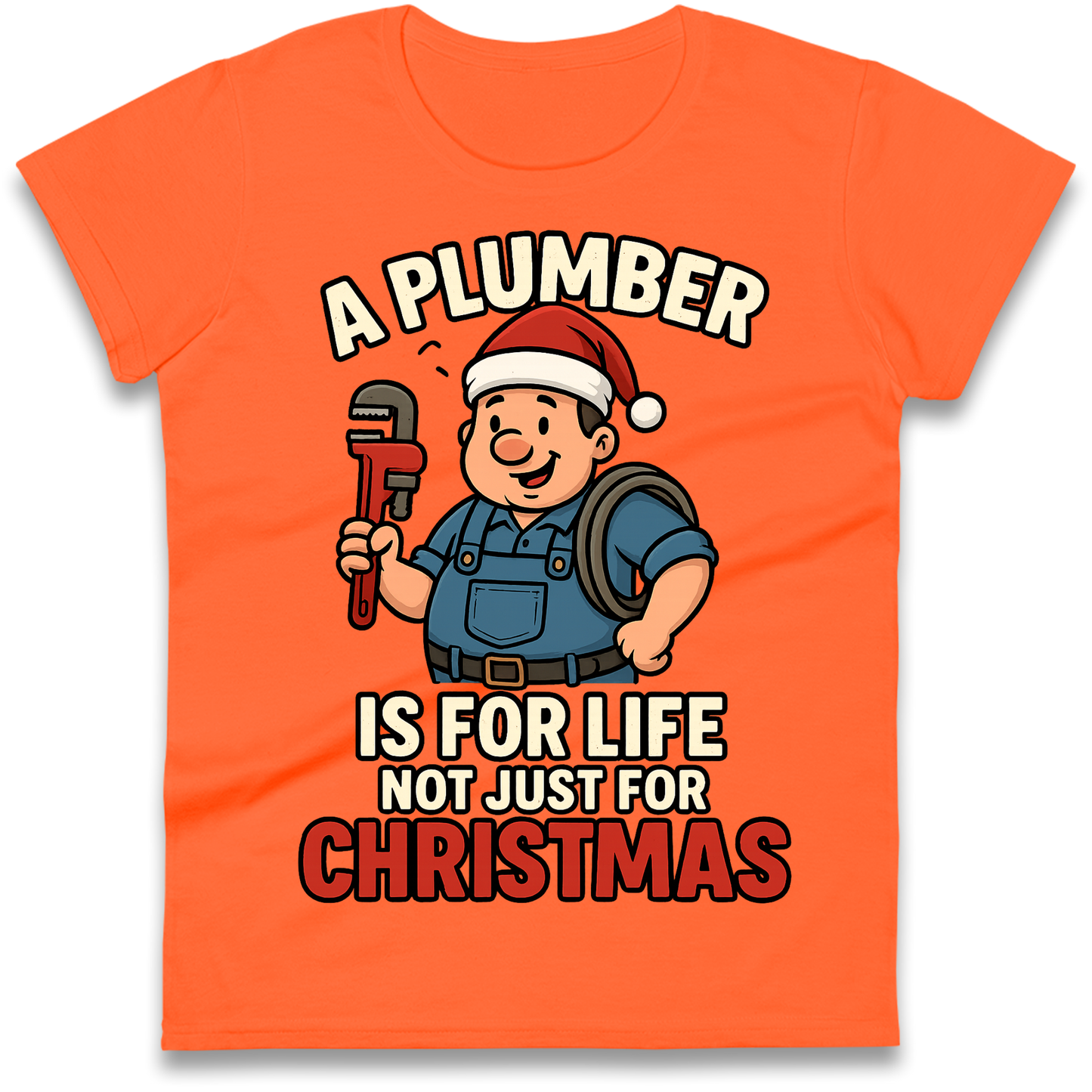 Plumber Christmas Ladies Shirt