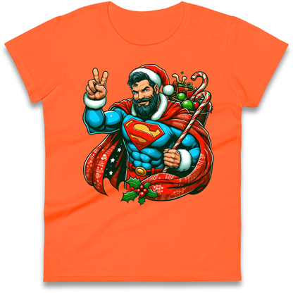 Superman Santa Ladies Shirt