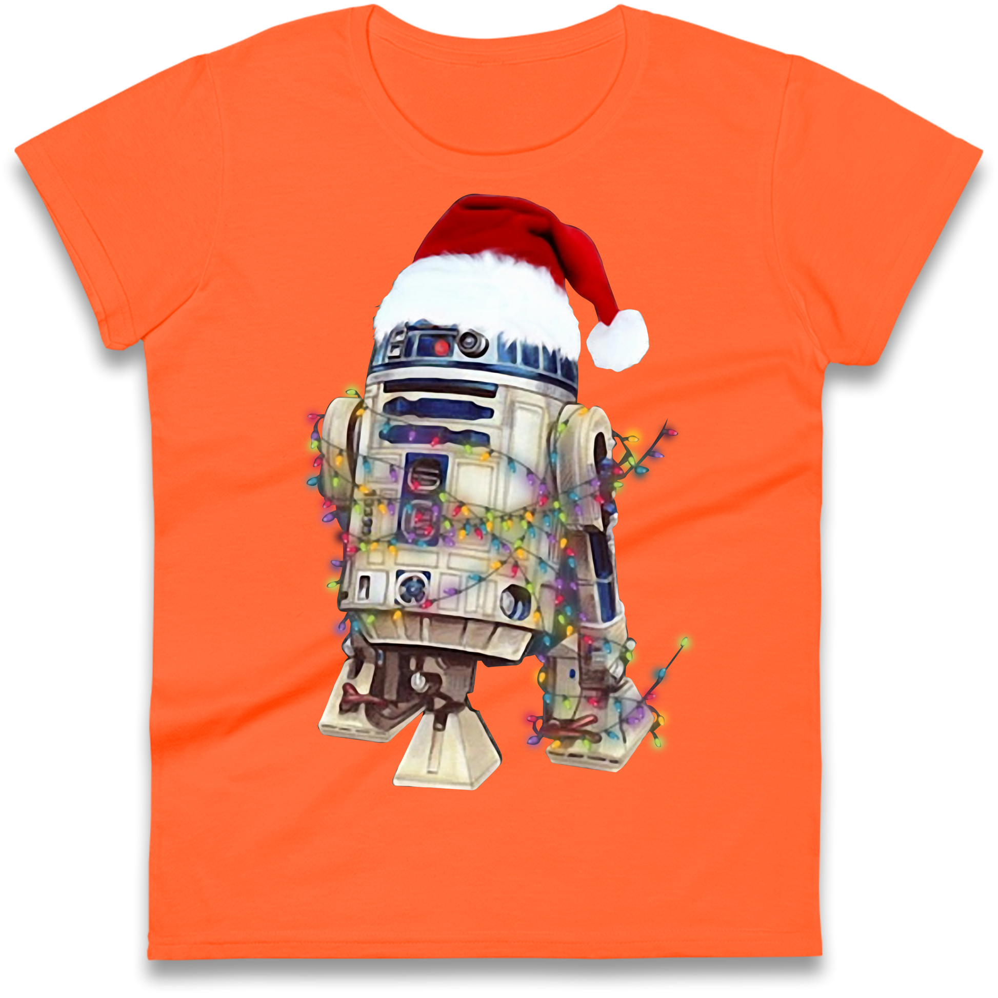 R2D2 Christmas Santa Christmas Ladies Shirt