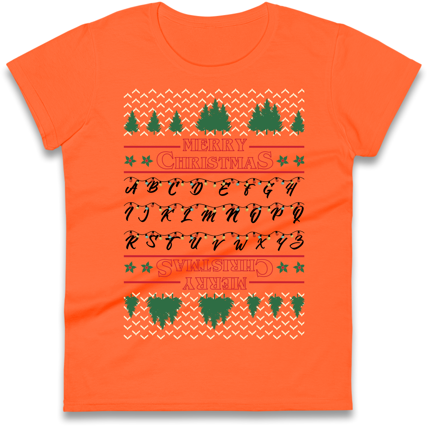 stranger things christmas jumper Ladies Shirt