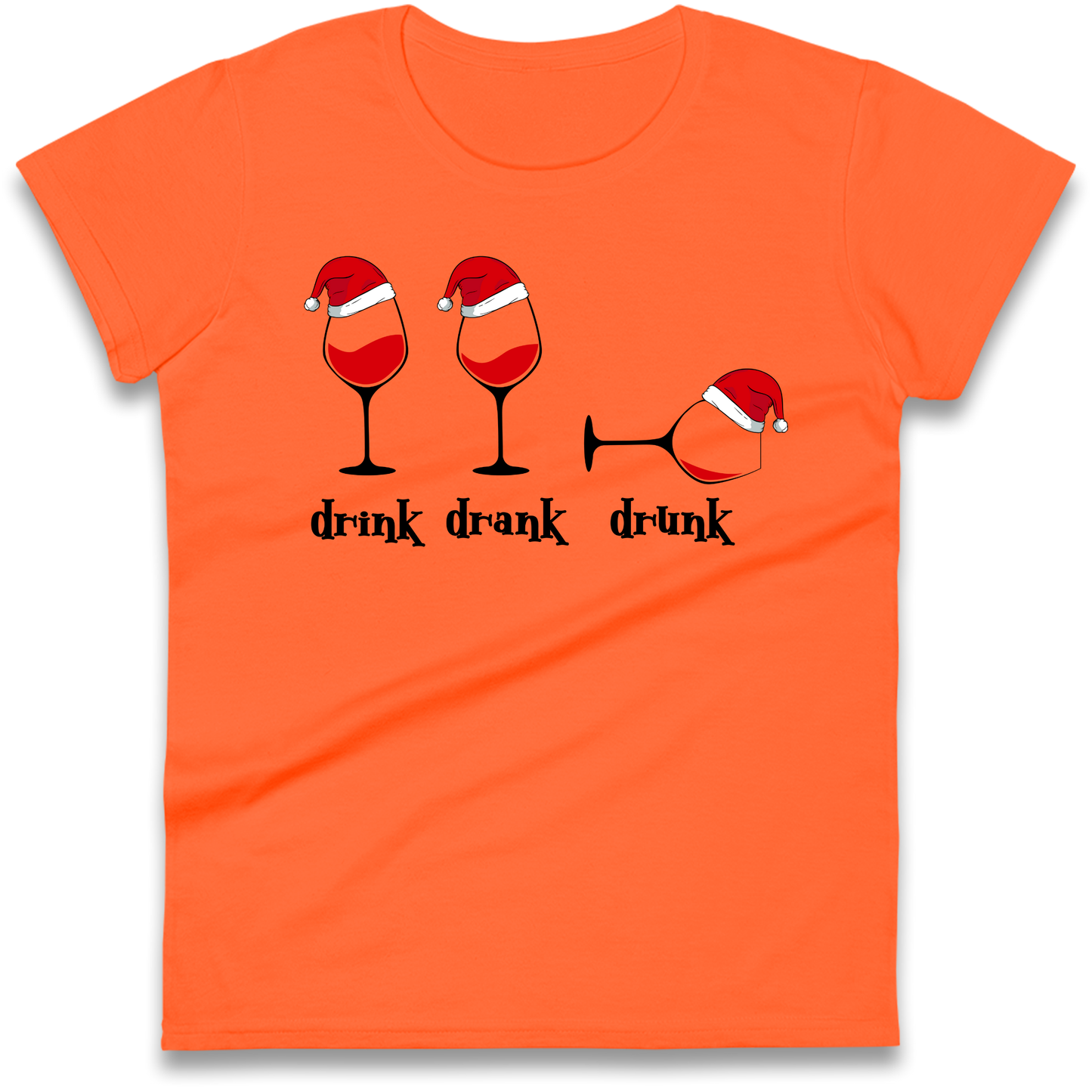 Drink Drank Drunk Ladies Shirt