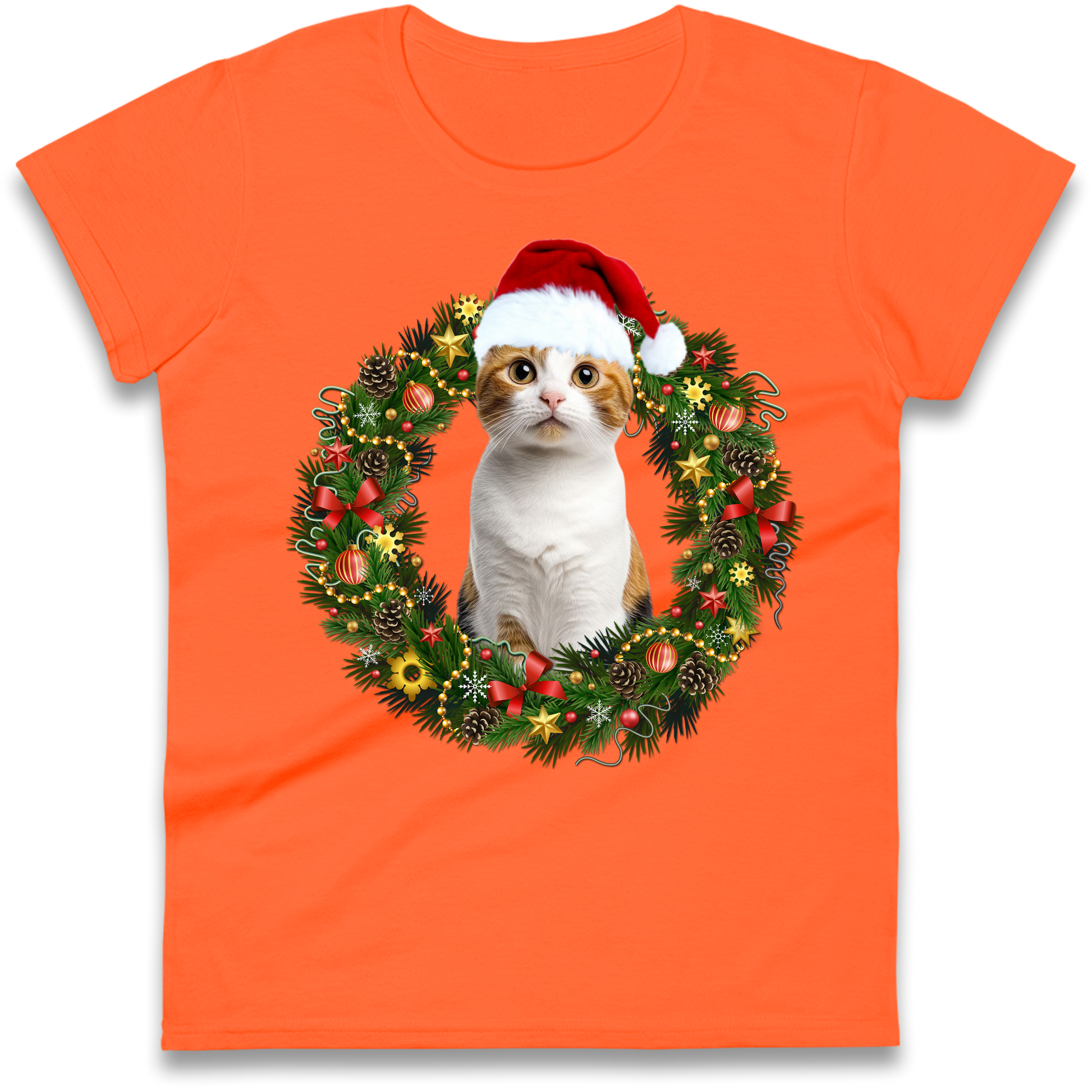 Cat Christmas Ladies Shirt