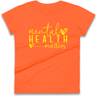 Yellow Mental Health Ladies Shirt