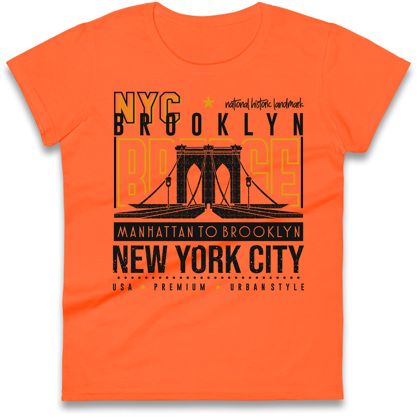 NYC Brooklyn Bridge Ladies Shirt