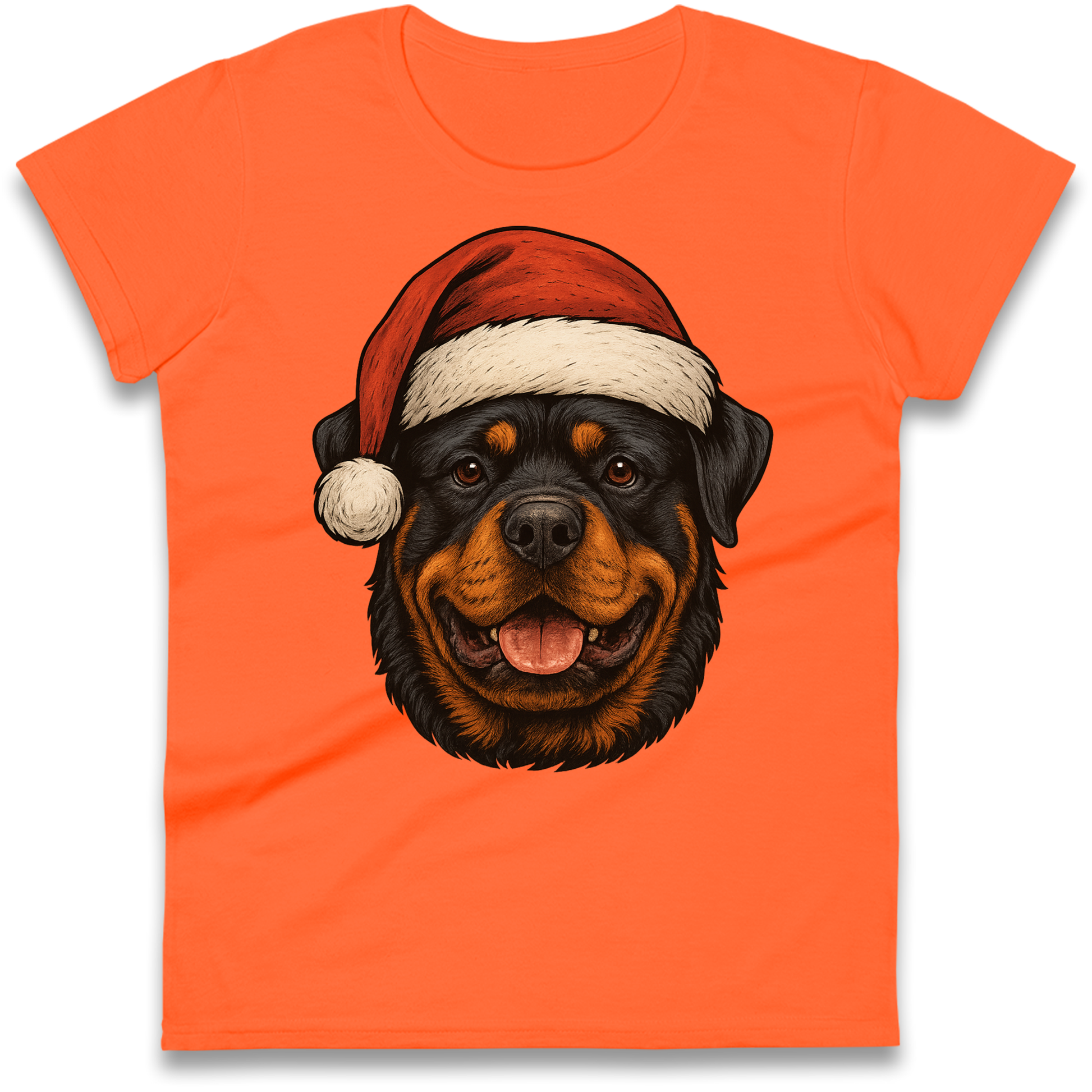 Rottweiler Christmas Ladies Shirt