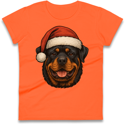 Rottweiler Christmas Ladies Shirt